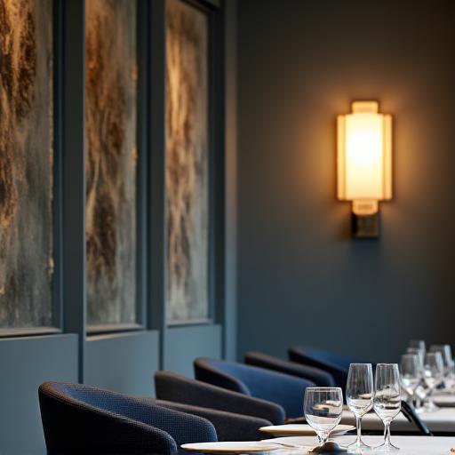 Dettaglio dell'arredamento del ristorante.